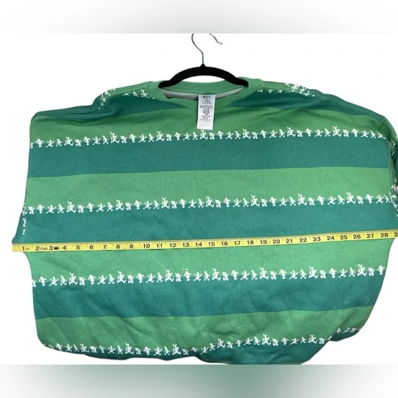 Disneyland Striped Spirit Jersey Mickey Friends‎ Sweatshirt Unisex Sz XL Green - Picture 10 of 11